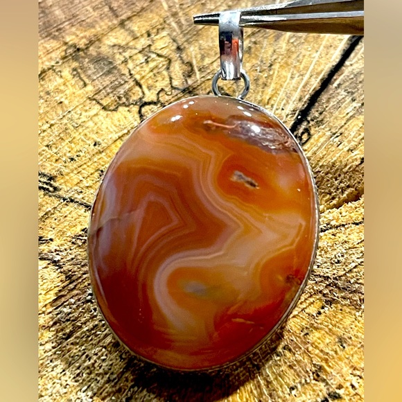 Sardonyx Rusty Brown Pendant - Picture 8 of 10